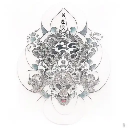 inner peace tattoo design idea