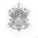 inner peace tattoo design idea