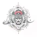 inner peace tattoo design idea