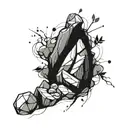 rocks tattoo design idea