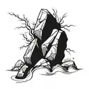 rocks tattoo design idea