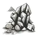 rocks tattoo design idea