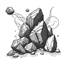 rocks tattoo design idea
