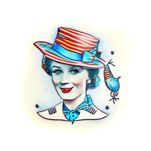 Mary Poppins  tattoo design idea