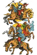 4 horsemen of the apocalypse tattoo design idea