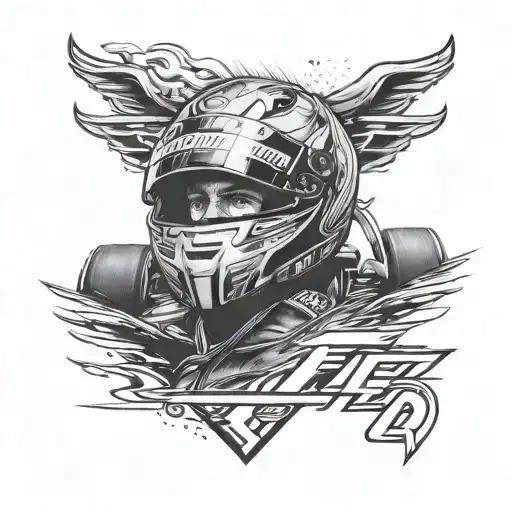 Sebastian Vettel f1 tattoo design idea