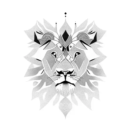 Lion & the Lamb tattoo design idea