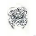 firefighter  tattoo design idea