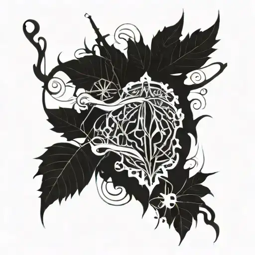 flatline design inspired tattoo design idea