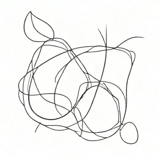 one line with a break in the middle then continues tattoo design idea