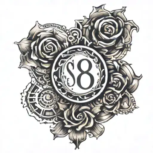 I WANT NUMBERS 7 AND 8 COMBINED IN ONE. NUMBER 8 CAN LOOK LIKE ETERNITY. TATOO SHOULD BE SMALL AND PLACED ON THE WRIST  tattoo design idea
