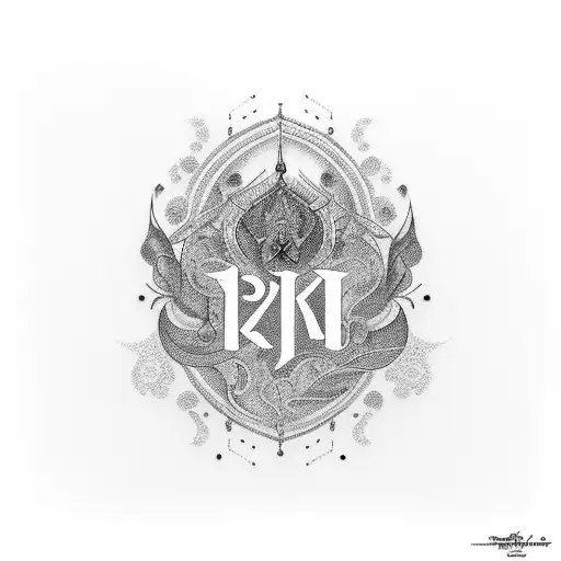 Create a captivating tattoo design around the name ‘Kira’ that exudes elegance and allure.  tattoo design idea