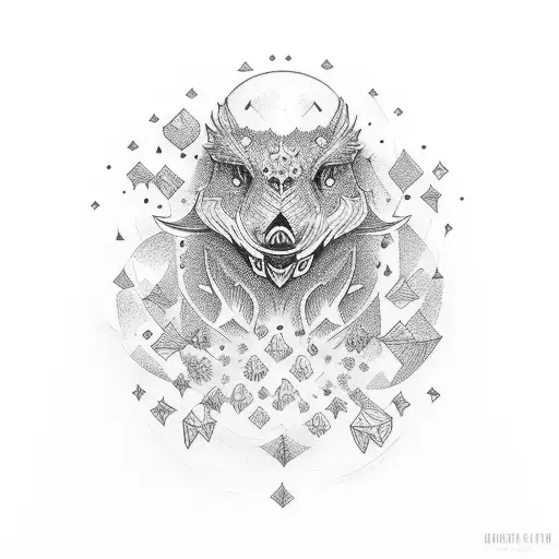 estrela flash tattoo design idea