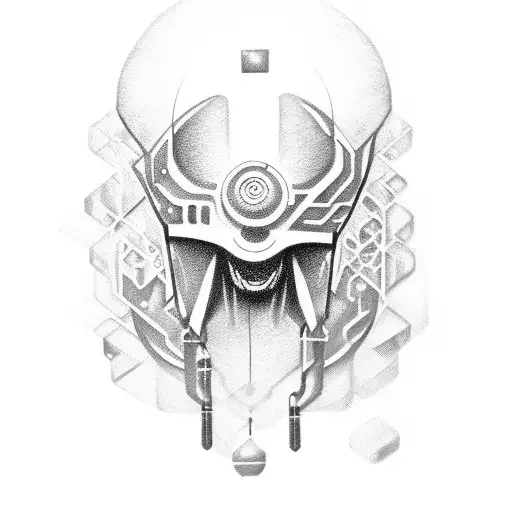fada tribal cyber tattoo design idea