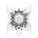 estrela flash tattoo design idea