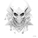 fada tribal cyber tattoo design idea