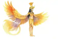 Egyptian goddess Isis full body standing  tattoo design idea