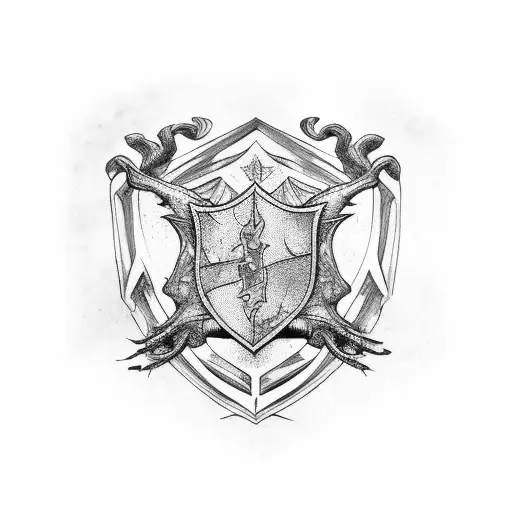 hogwarts sleeve tattoo design idea