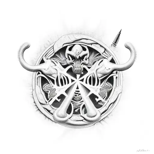 the 4 horsemen of apocalipsis  tattoo design idea