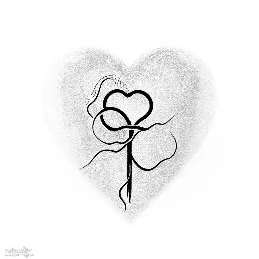 minimal heart charm ankle bracelet tattoo design idea