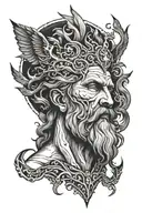 zeus tesla tattoo design idea