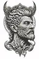 zeus tesla tattoo design idea
