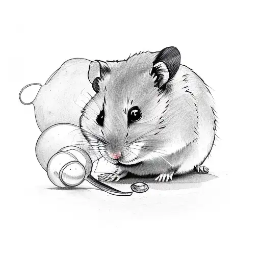 hamster tattoo design idea