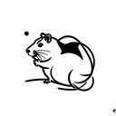 hamster tattoo design idea