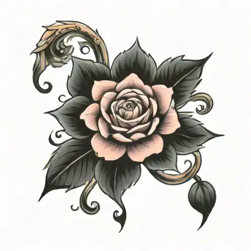 m tattoo design idea