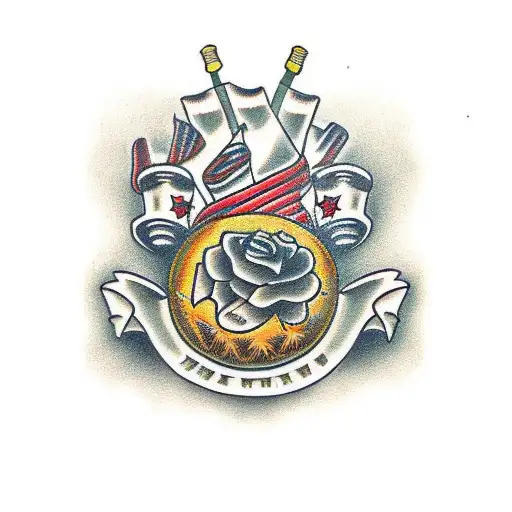 Western tequila bullet tattoo design idea