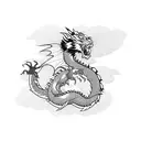 Dragon vs Tiger tattoo design idea