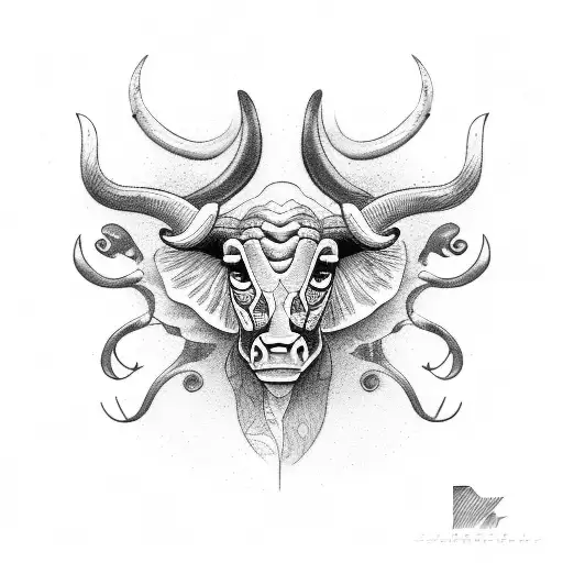 Taurus  tattoo design idea