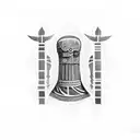 Maximus in a roman font  tattoo design idea