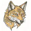 lone wolf  tattoo design idea