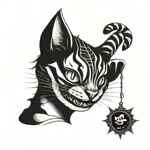 Alice madness returns with Cheshire Cat   tattoo design idea