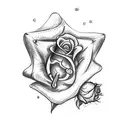 cowboy hat eaglescout rank yellow rose  tattoo design idea