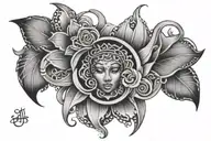 Name Aaliyah tattoo design idea