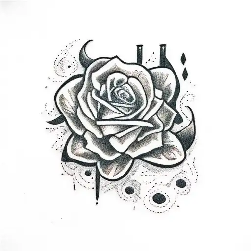 jazmin de aire con trebol tattoo design idea