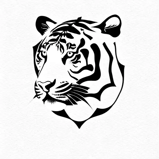 Tiger tattoo design idea
