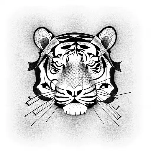 Tiger tattoo design idea