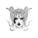 Sexy girl tattoo design idea