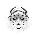 Sexy girl tattoo design idea