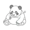 panda tedy bear full body tattoo design idea