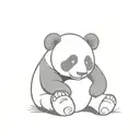 panda tedy bear full body tattoo design idea