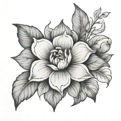 dainty endometriosis tattoo design idea
