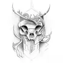 Orpheus looking back to Eurydice tattoo design idea