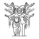 Orpheus and Eurydice coming out of the underworld tattoo design idea