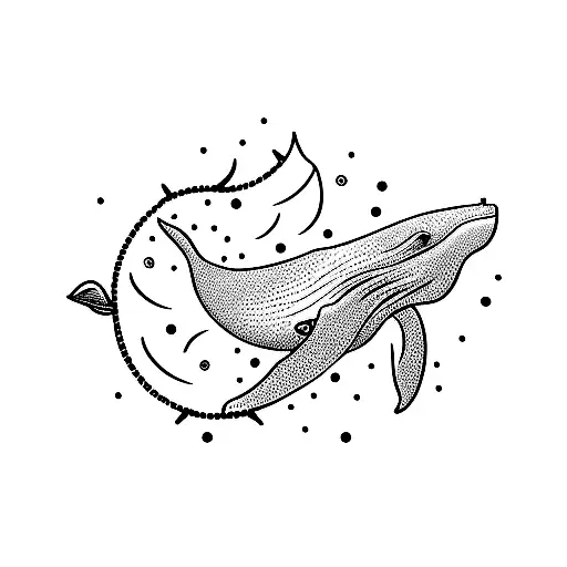 a whale tattoo design idea