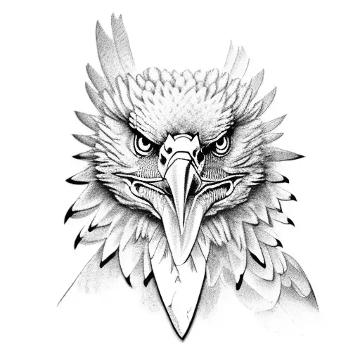 eagle snake tattoo design idea