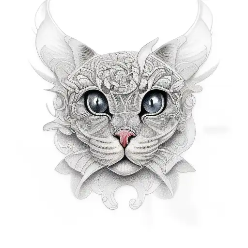 building with an eye tattoo design idea